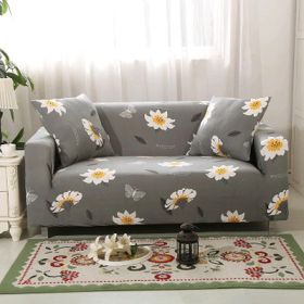 Printed Sofa Cushion Sofa Cover Sofa Cover (Option: U-4 seater)